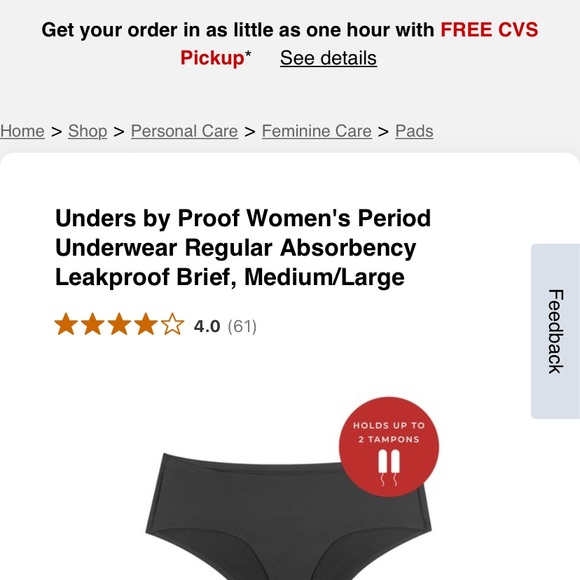 Unders by proof. Say goodbye to liners and pads - Picture 5 of 11